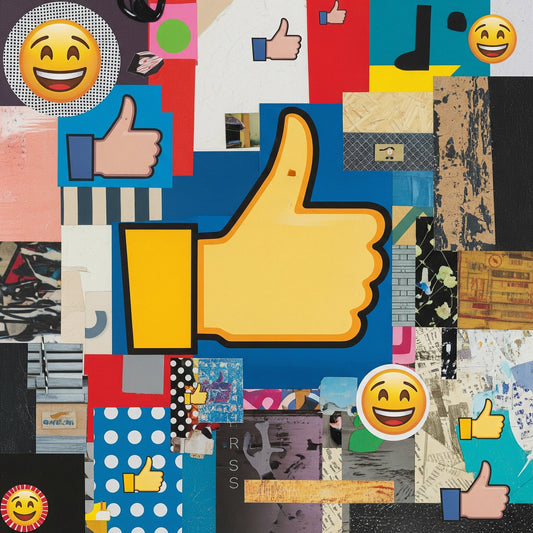 thumbs up emoji collage